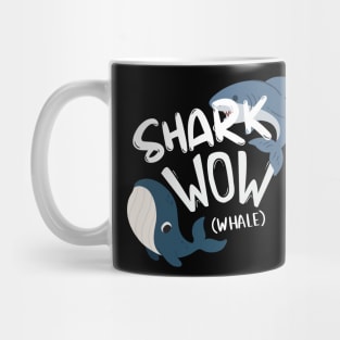 Shark and Whale (WOW) Funny cute Kid boy Mug